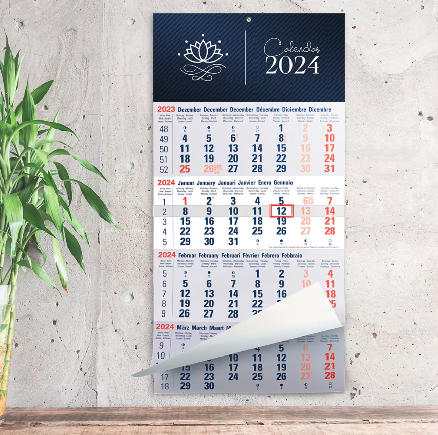 Calendrier personnalisé 4 mois