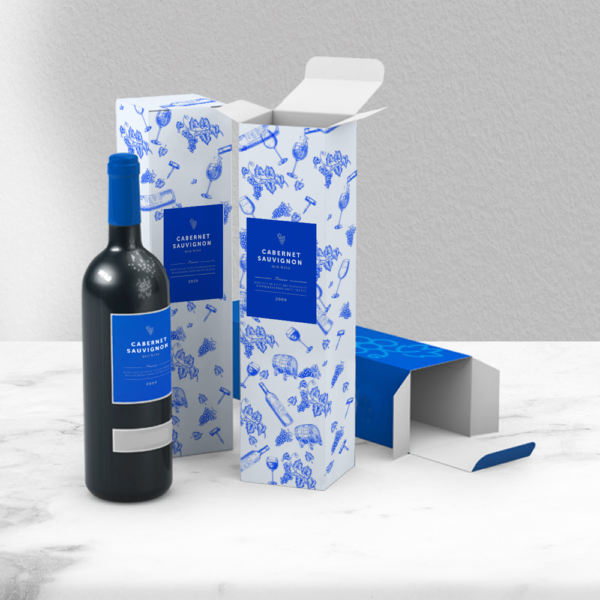 Emballage carton packaging bouteille vin