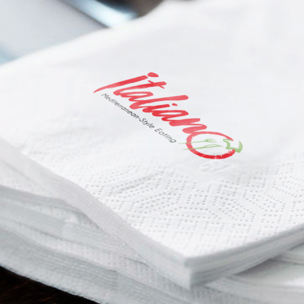 Serviette papier bar restaurant imprimée personnalisée