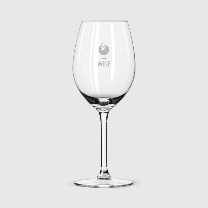 Verre vin personnalisé logo sommelier