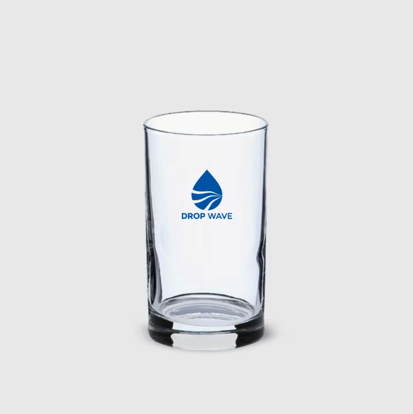 verre eau soda logo personnalisés