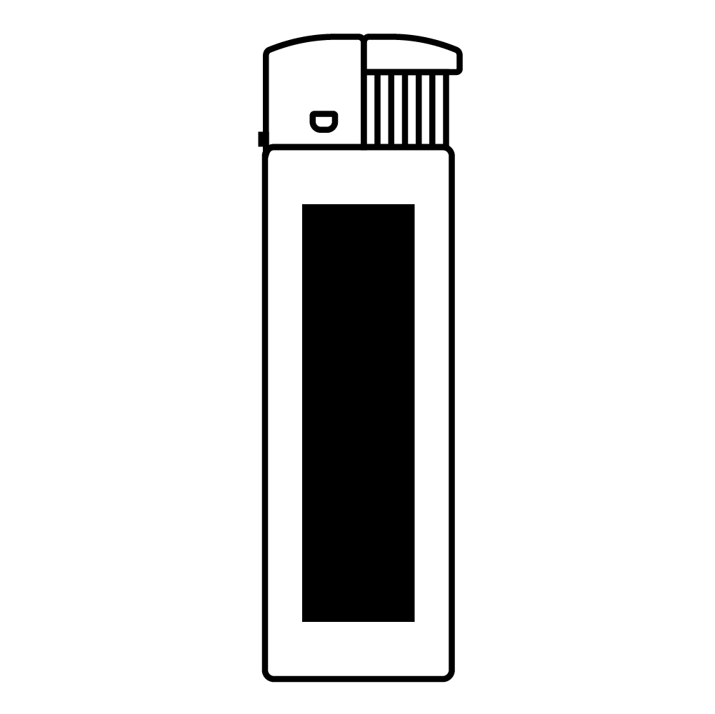 Briquet transparent electronique personnalisé logo