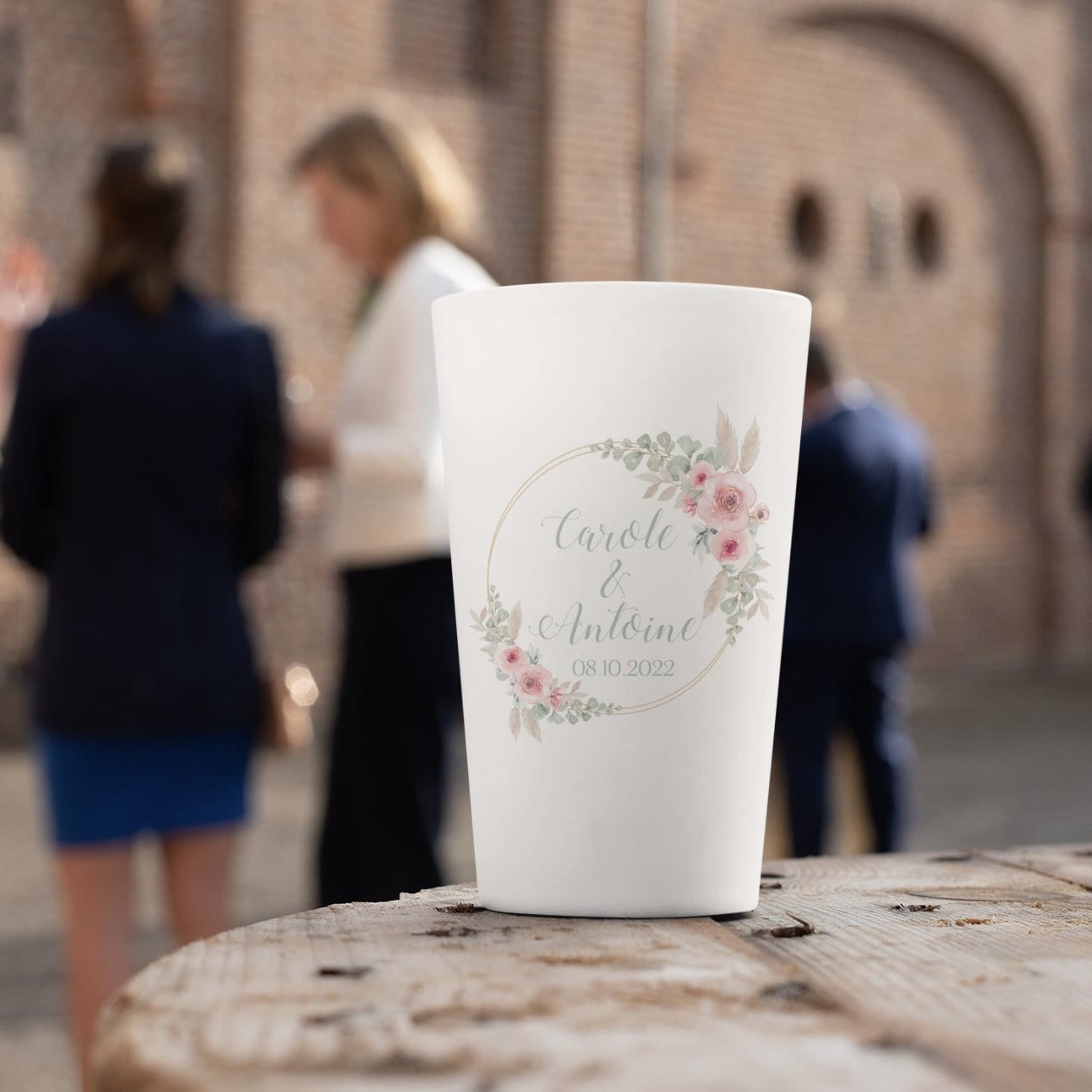 Gobelets Eco-cup mariage 33cl