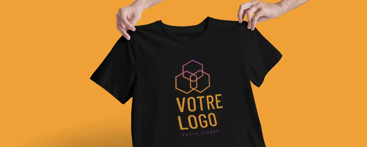 Vetements tshirt personnalisé logo entreprise flocage broderie